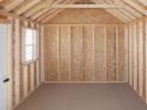 10x16 Cape Cod Style Storage Shed Interior